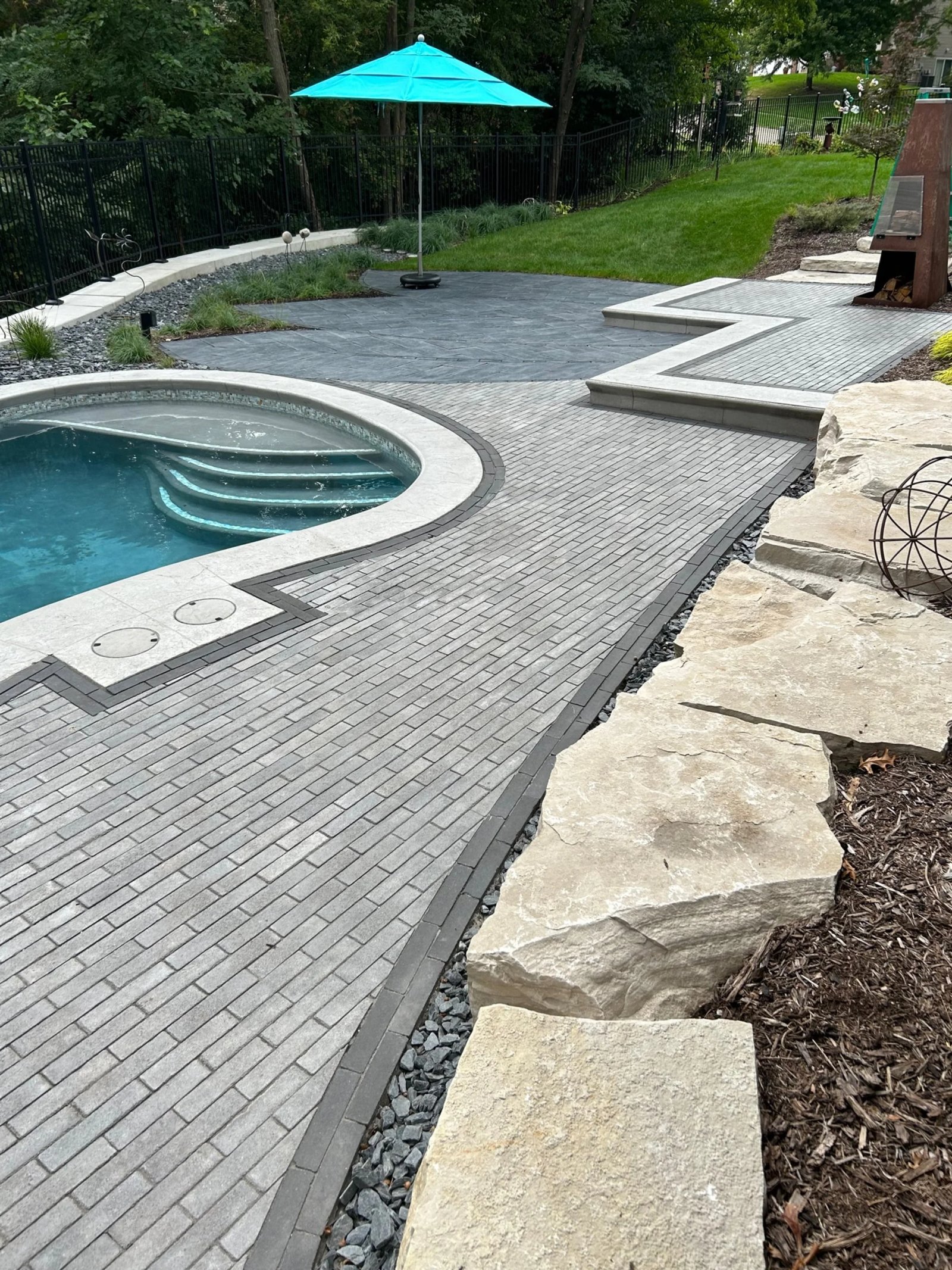 Before and after landscape transformation — Fiddlehead Gardens